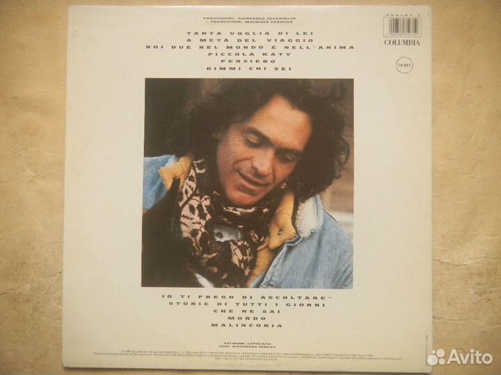 Riccardo Fogli A Metà Del Viaggio Italy 1991 EX