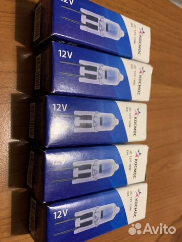 Лампочки 5 шт. 12 V, 10 W, G4 (комплект)