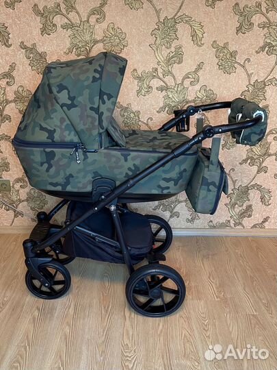 Коляска 3 в 1 bebe mobile хаки