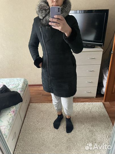 Женская кожаная дубленка