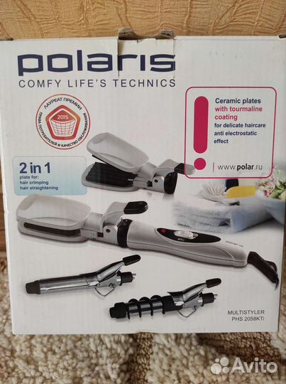 Мультистайлер (плойка, утюжки) polaris PHS 2058KTi