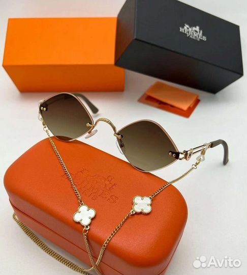 Солнцезащитные очки женские Hermes комплект