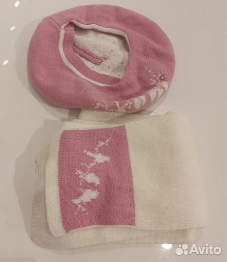 Новые наборы шапка и шарф на девочку