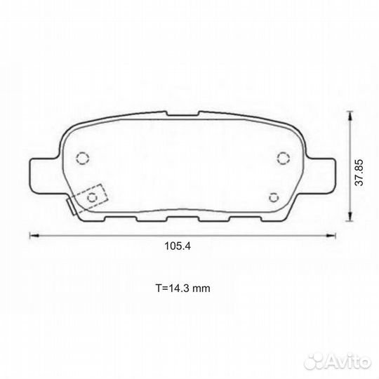 Колодки тормозные дисковые hola BD878