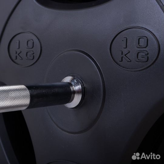 Штанга EZ пластиковая с 3-х хватными блинами 12,5