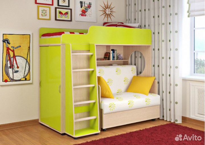Детская кровать чердак