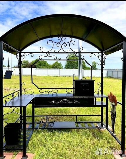 Мангал с печью