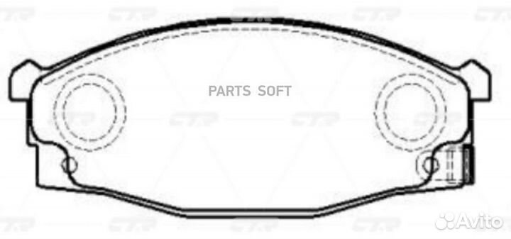CTR CKN-115 Колодки тормозные