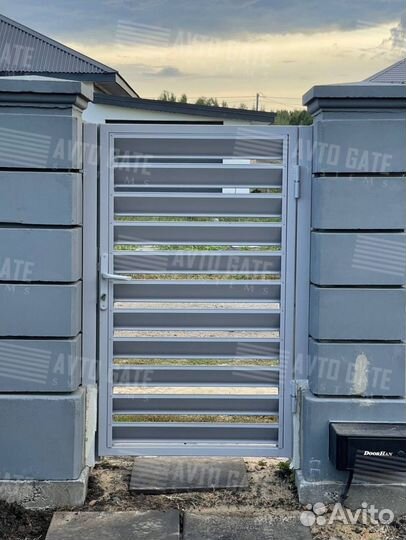 Откатные ворота жалюзи