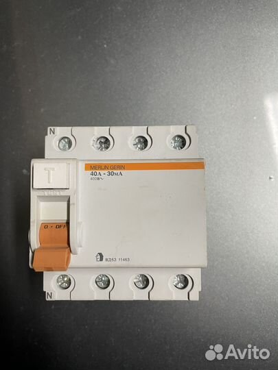 Выключатель дифференциальный вд-63 40А 30ma
