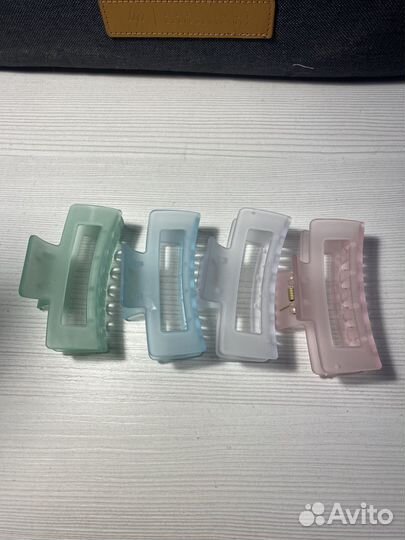 Крабик для волос голубой y2k