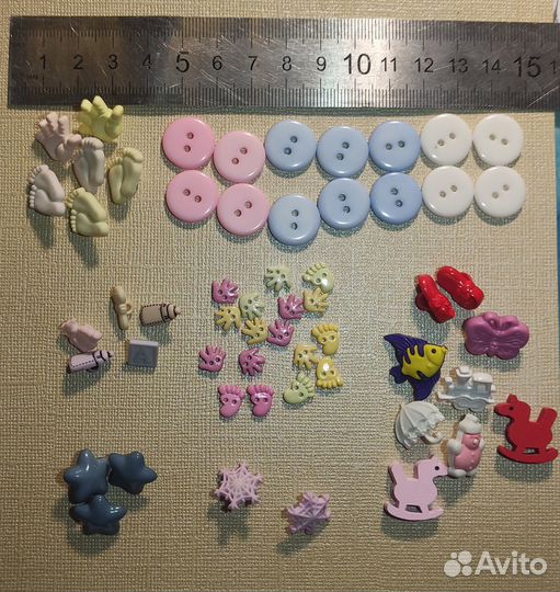 Скрапбукинг цветы, пуговицы, подвески