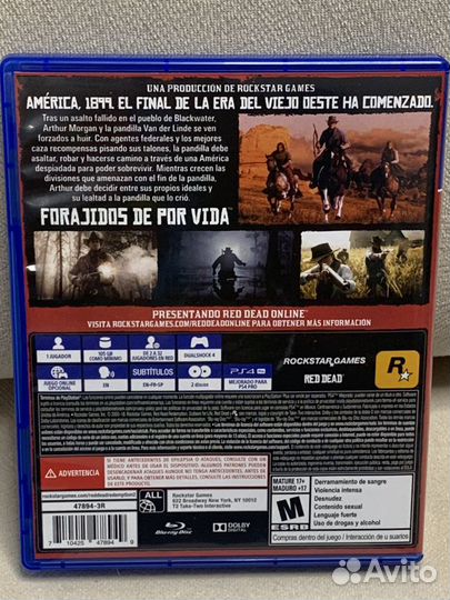 Диск /RED dead redemption 2 /на PS4