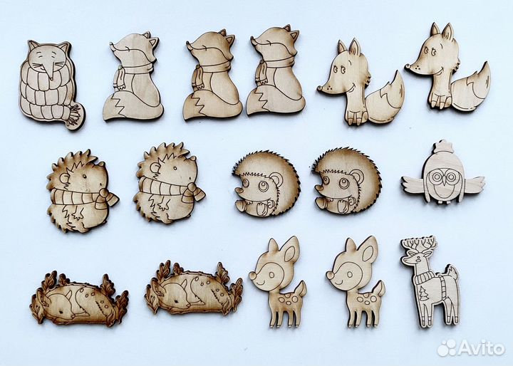 Деревянные заготовки наборами