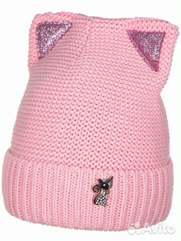 Демисезонная шапка с ушками