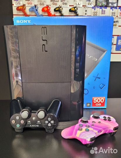 Sony playstation 3 super slim 500gb с играми