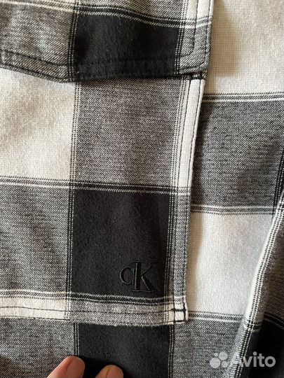 Рубашка куртка calvin klein унисекс утепленная xl