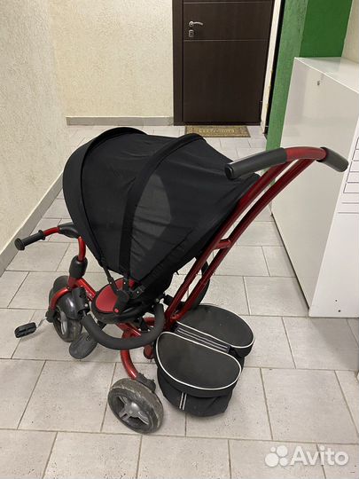 Велосипед коляска с ручкой