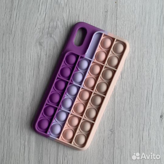 Чехол на iPhone xs max силиконовый pop it