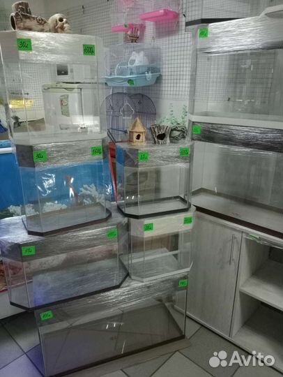 Аквариумы на 5, 10, 15,20,30,35, 50,70,100,120