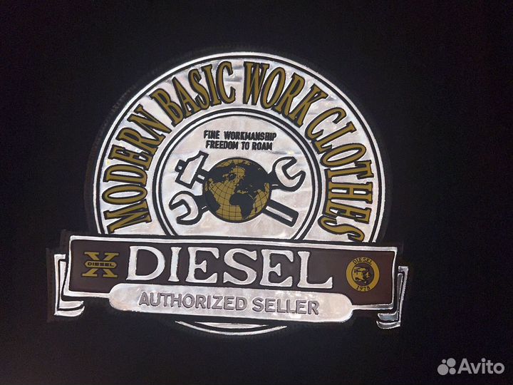 Рефлективная футболка Diesel оригинал