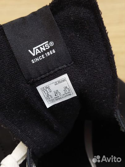 Кеды мужские Vans Denim Destroy Black US13/UK12