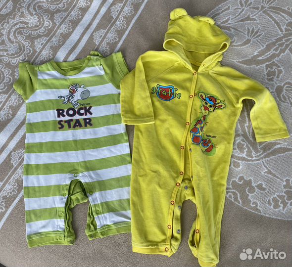 Большой пакет одежды для мальчика 0-1 года