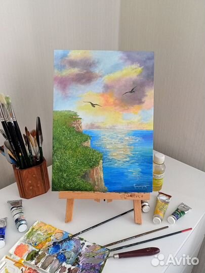 Картина маслом морской пейзаж