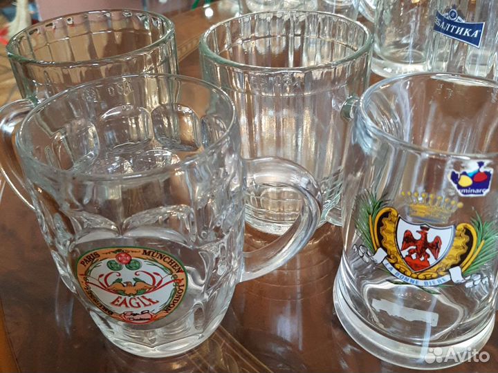 Кружка пивная керамические, деревянные, стеклянн