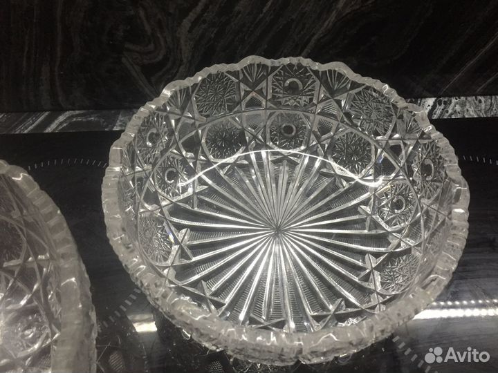 Вазы хрустальные