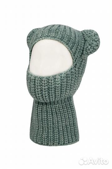Балаклава из шерсти и акрила с ушками