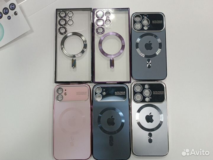 Чехлы магнитные на телефон iPhone, Samsung