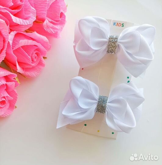 Бантики для волос ручной работы