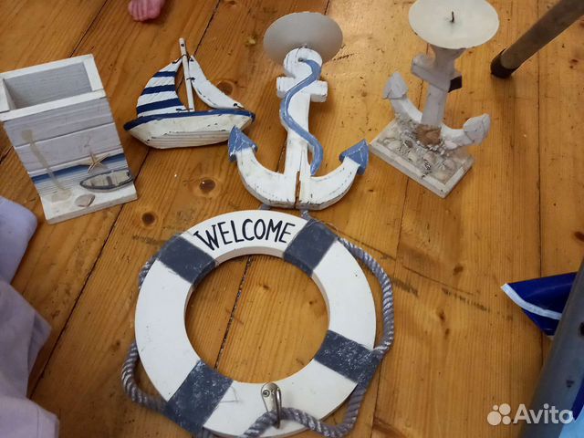 2 подсвечника, вешалка, кораблик, салфетница