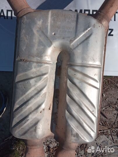 Глушитель задний Мерседес Бенц S-класс W221 М272