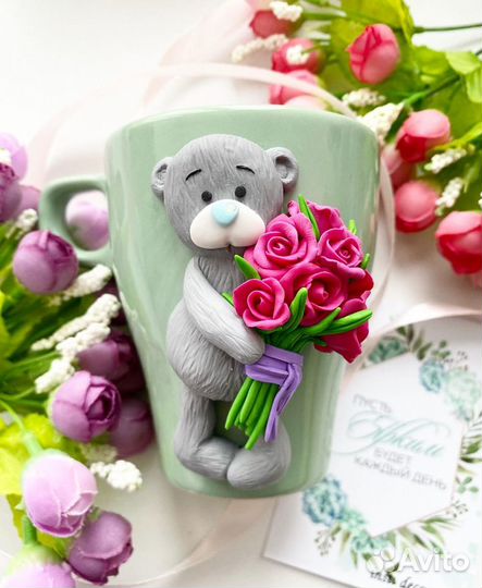 Мишка тедди кружка