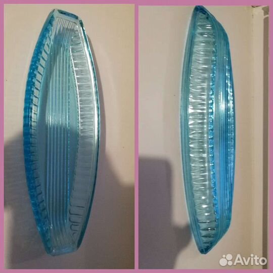 Посуда голубое стекло СССР