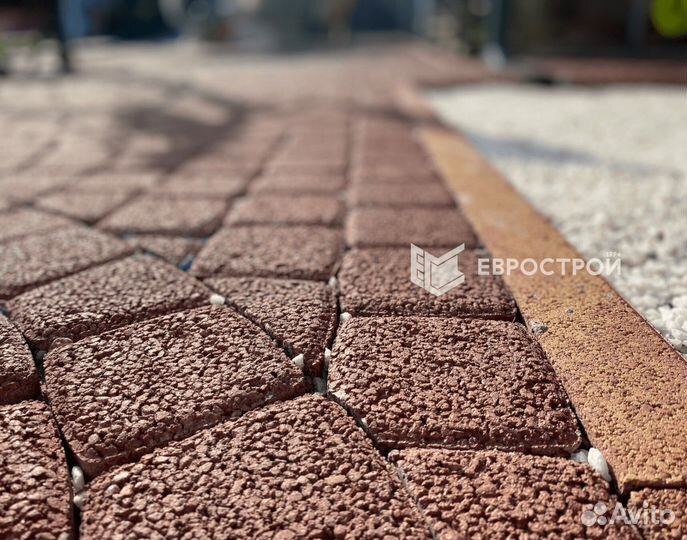 Тротуарная плитка, брусчатка, бордюры