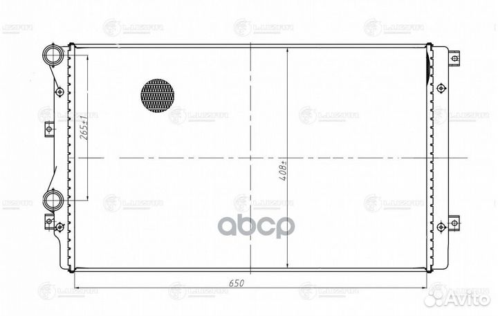 Радиатор охл. для а/м VW Jetta (05) / (11) /Skoda