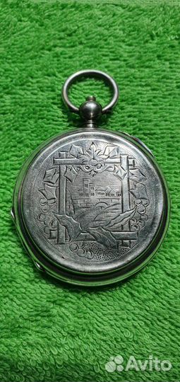 Серебряный корпус карманных часов, 1870-1880 гг