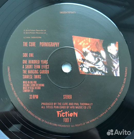 Виниловая пластинка The Cure, Pornography (2016 Re