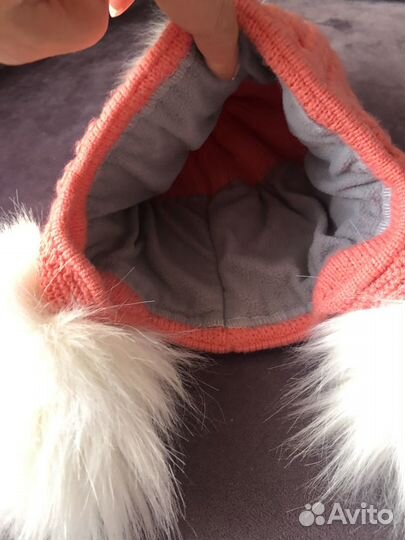 Шапка теплая для девочки