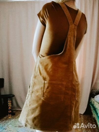 Вельветовый сарафан