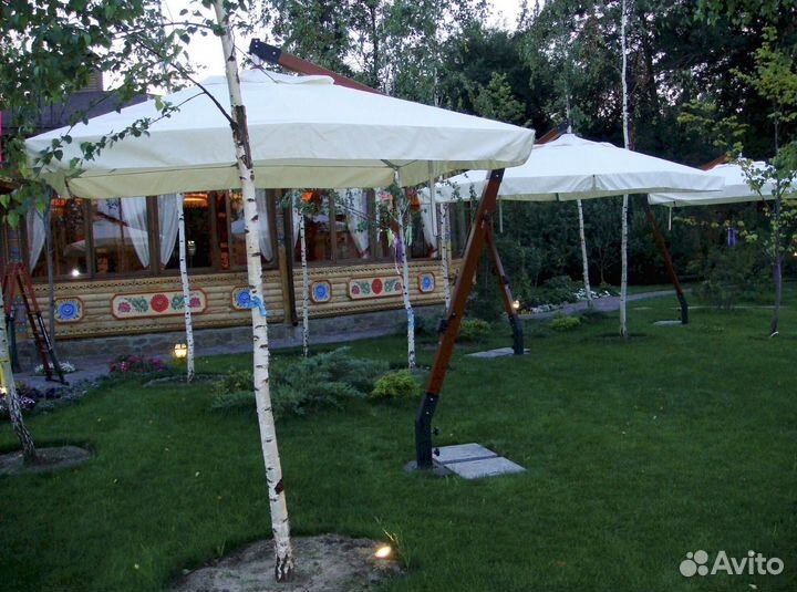 Профессиональный уличный зонт для кафе и веранды