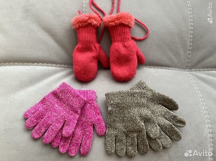 Варежки перчатки детские