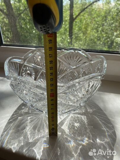 Ваза хрустальная