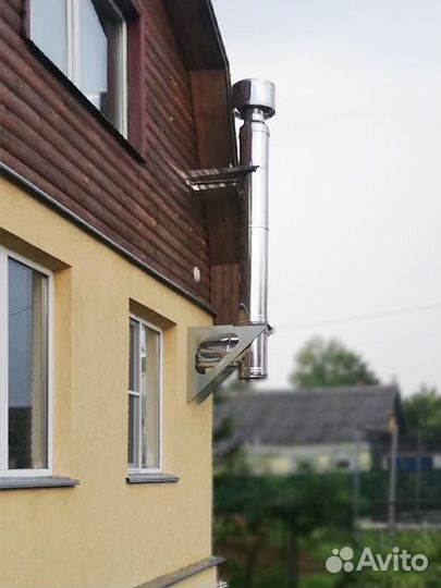 Комплект дымохода угловой