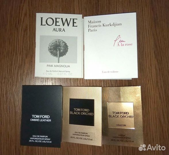 Оригинальные, парфюмерные пробники