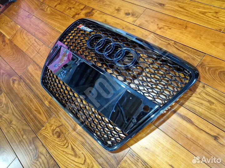 Решетка радиатора Full Black Audi RS6 C6