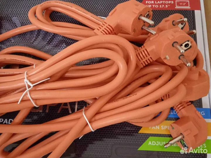 Лот 4шт. Кабель питания C13 сечение 3*2.5 мм²